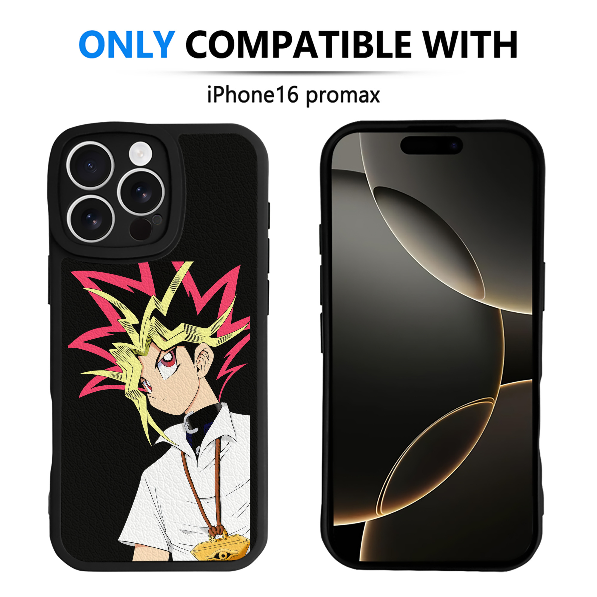 遊☆戯☆王 Yu-Gi-Oh! 【iPhone 16シリーズ対応】シリコンスマホケース（レザー調） 材質：シリコン